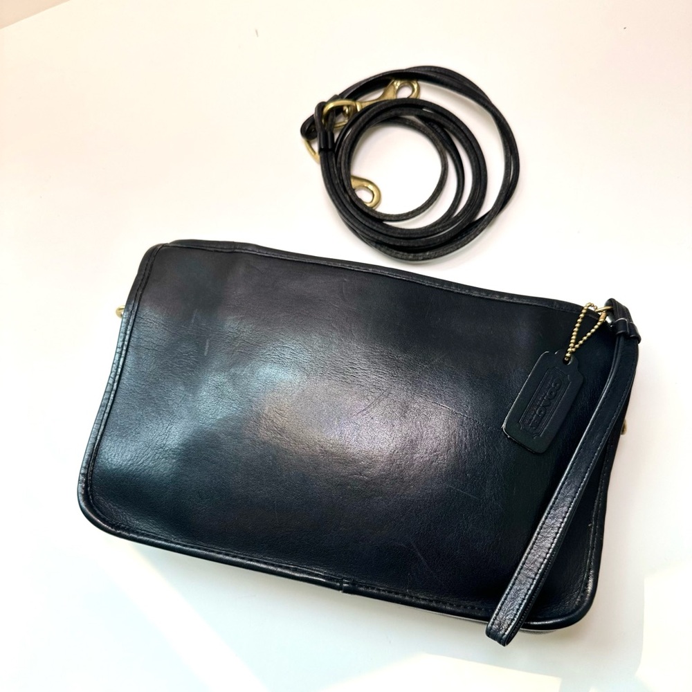 ✅Sold✅ Vintage Coach 1970s NYC Leatherware Basic Shoulder Bag #9455 - Picture 7 of 13